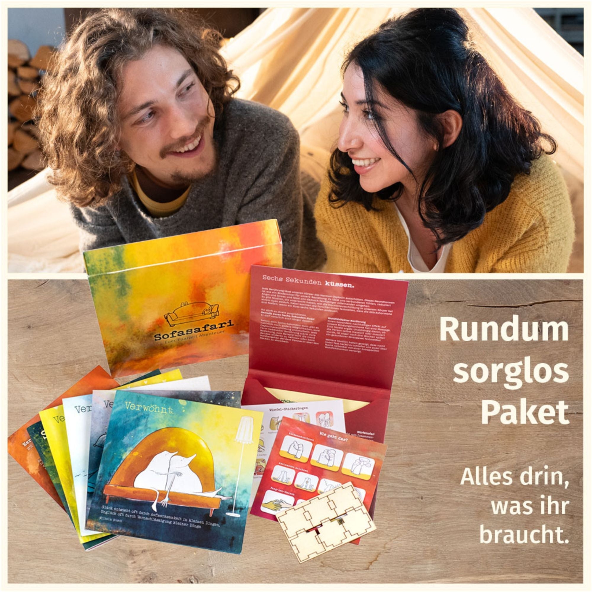 Sofasafari - Erlebnisbox für Paare Paarzeit - malmichbunt.de