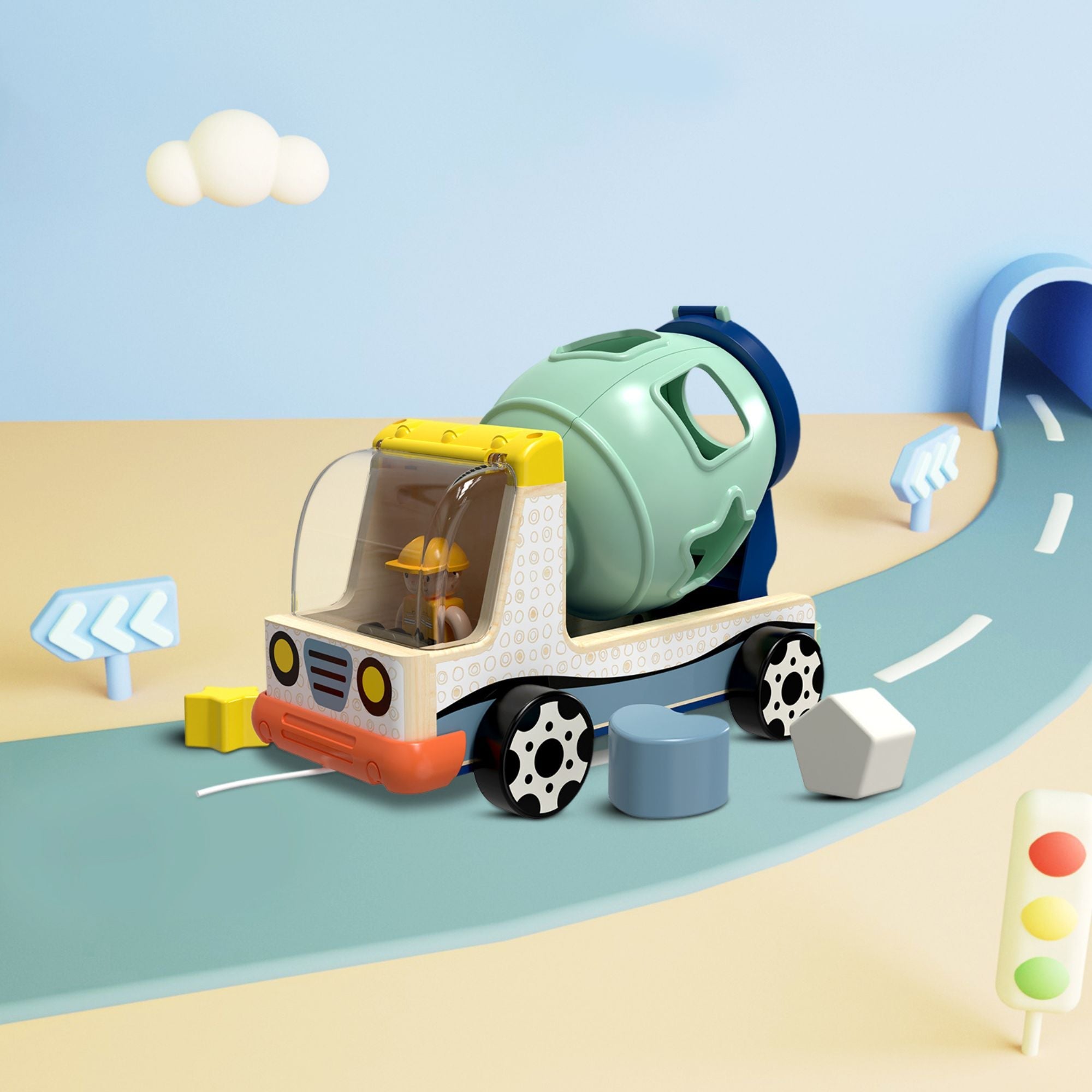 Sortier - Baufahrzeug TOPBRIGHT - malmichbunt.de