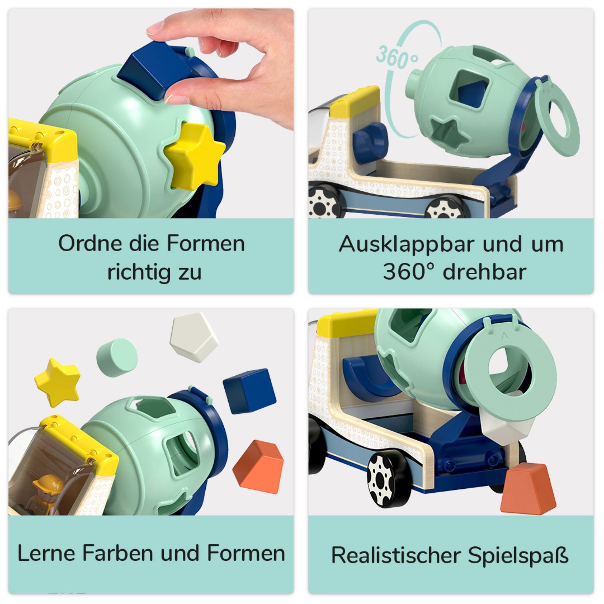 Sortier - Baufahrzeug TOPBRIGHT - malmichbunt.de