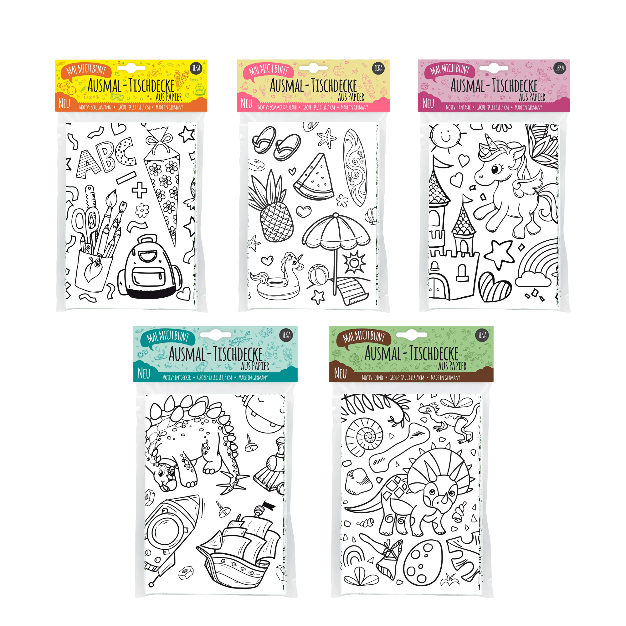 Sparpaket Maldecken - Schulanfang Entdecker Jeka - malmichbunt.de
