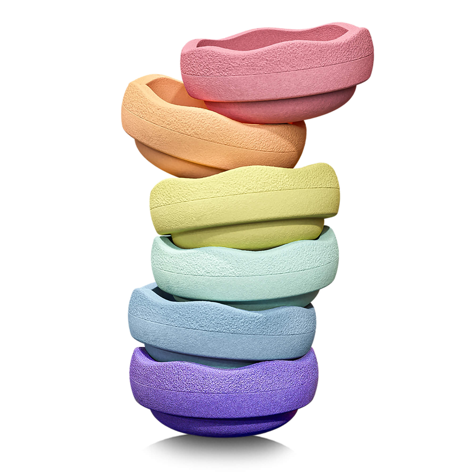 Stapelsteine Rainbow Pastell 6er Set Stapelstein - malmichbunt.de