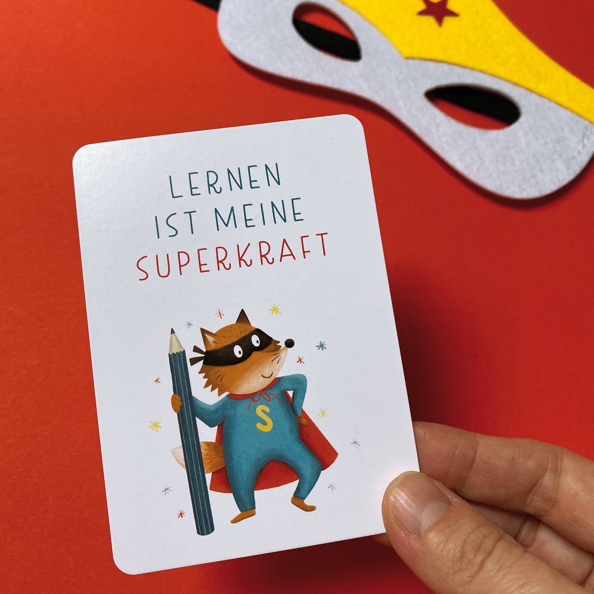 Starke Gedanken – Affirmationskarten für Kinder Rüsselfuchs - malmichbunt.de