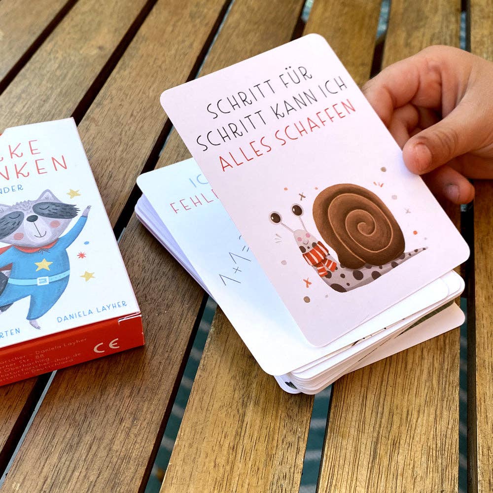 Starke Gedanken – Affirmationskarten für Kinder Rüsselfuchs - malmichbunt.de
