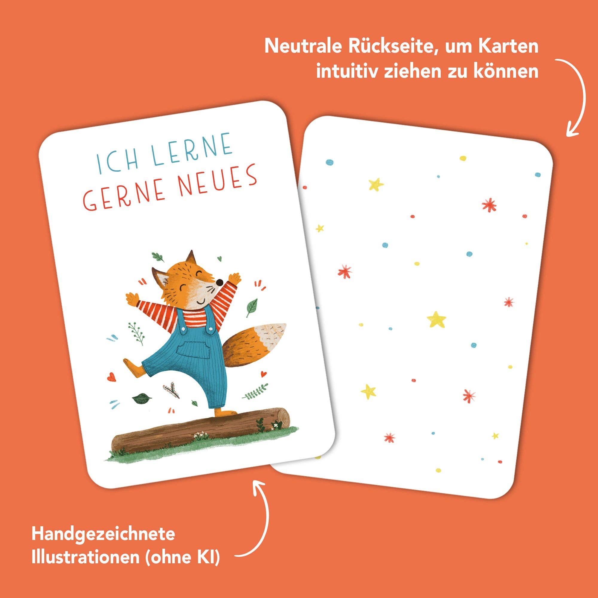 Starke Gedanken – Affirmationskarten für Kinder Rüsselfuchs - malmichbunt.de