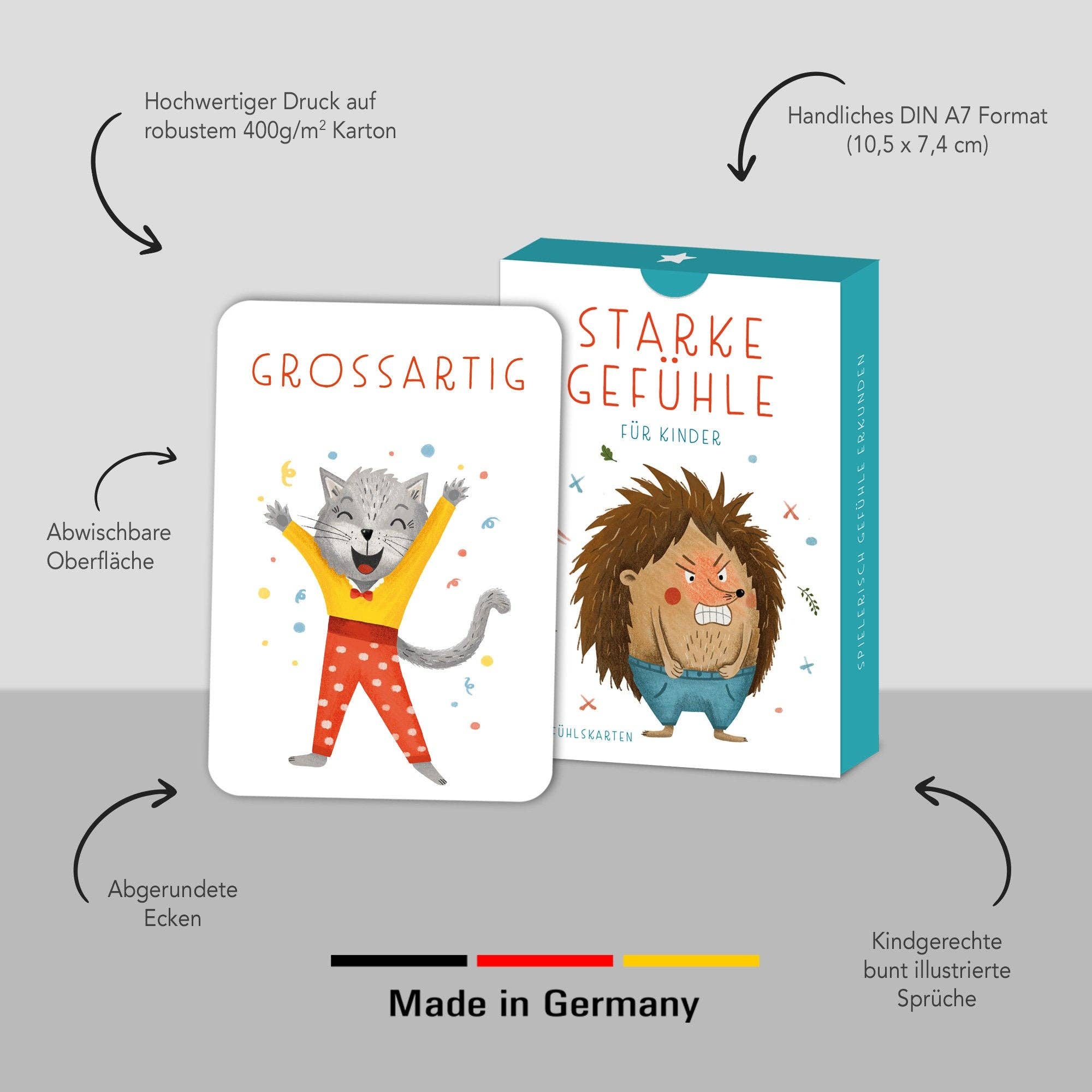 Starke Gefühle – Gefühlskarten für Kinder Rüsselfuchs - malmichbunt.de