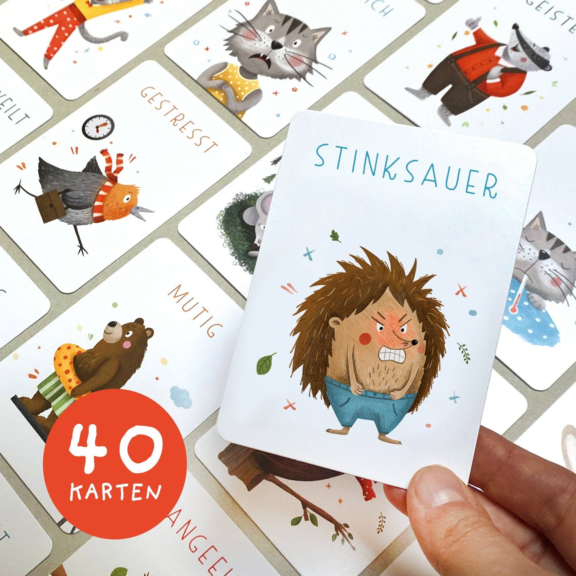 Starke Gefühle – Gefühlskarten für Kinder Rüsselfuchs - malmichbunt.de