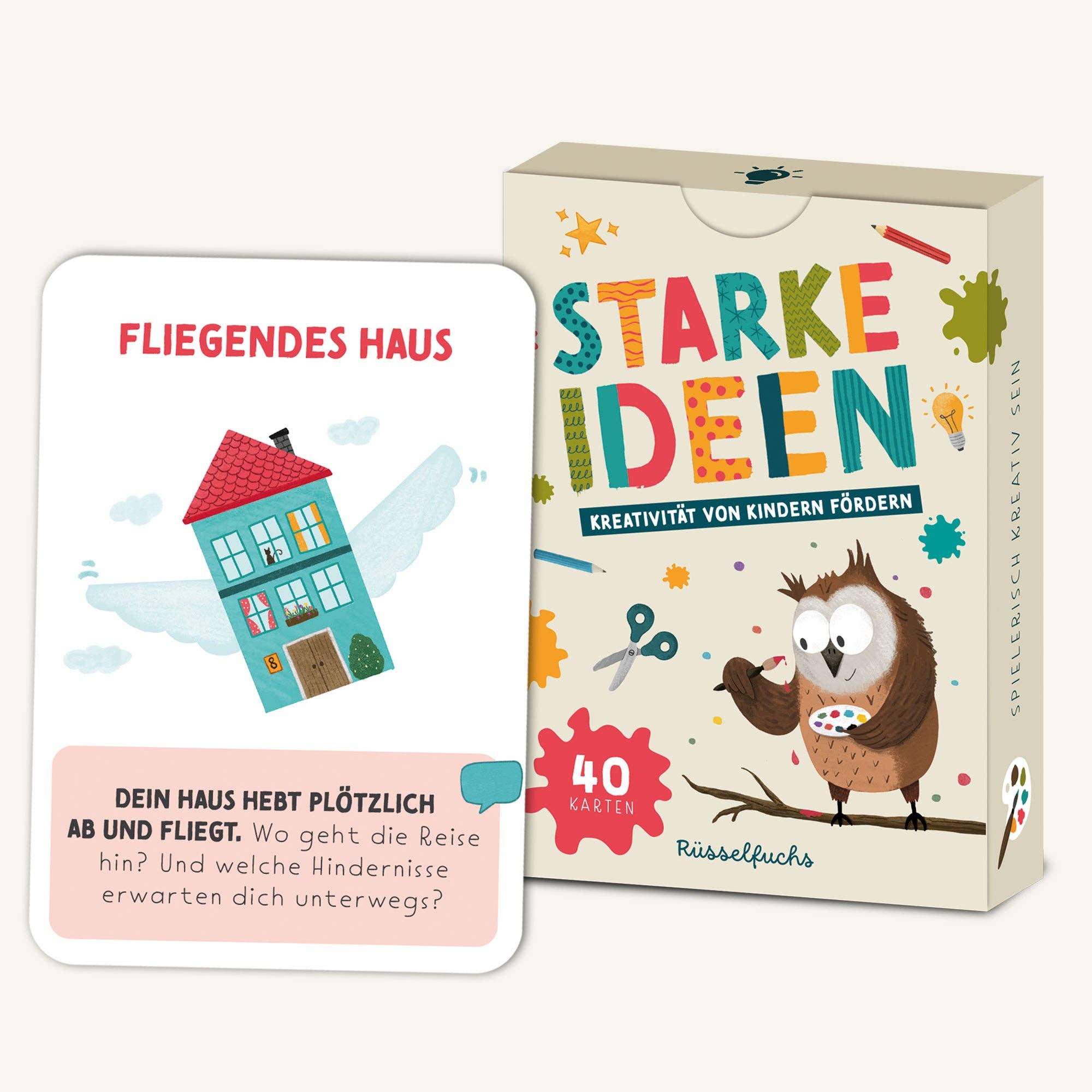 Starke Ideen – Kreativitätskarten für Kinder Rüsselfuchs - malmichbunt.de