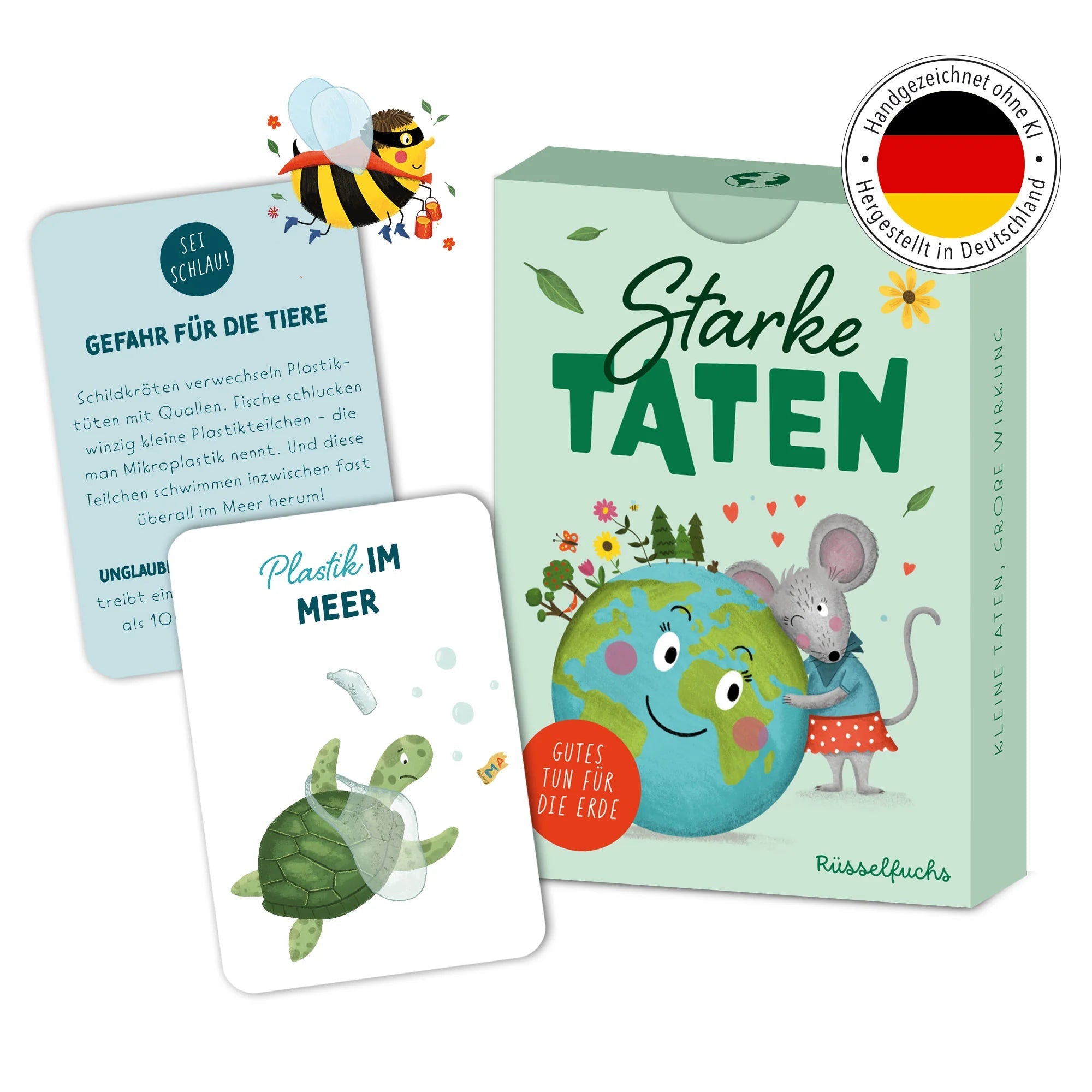 Starke Taten - Kartenspiel für Kinder Rüsselfuchs - malmichbunt.de