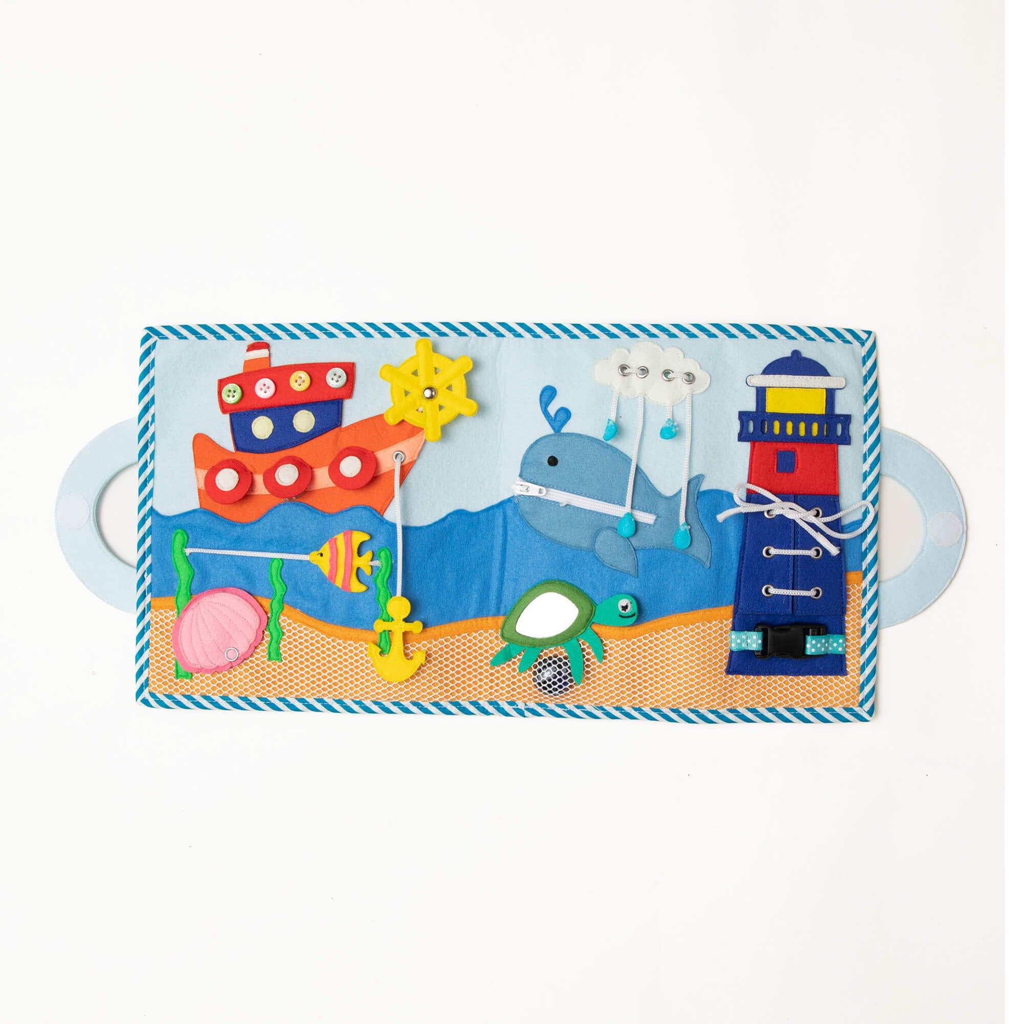 Stoffbuch "Magischer Fisch" (ab 2 Jahren) Jolly Designs - malmichbunt.de