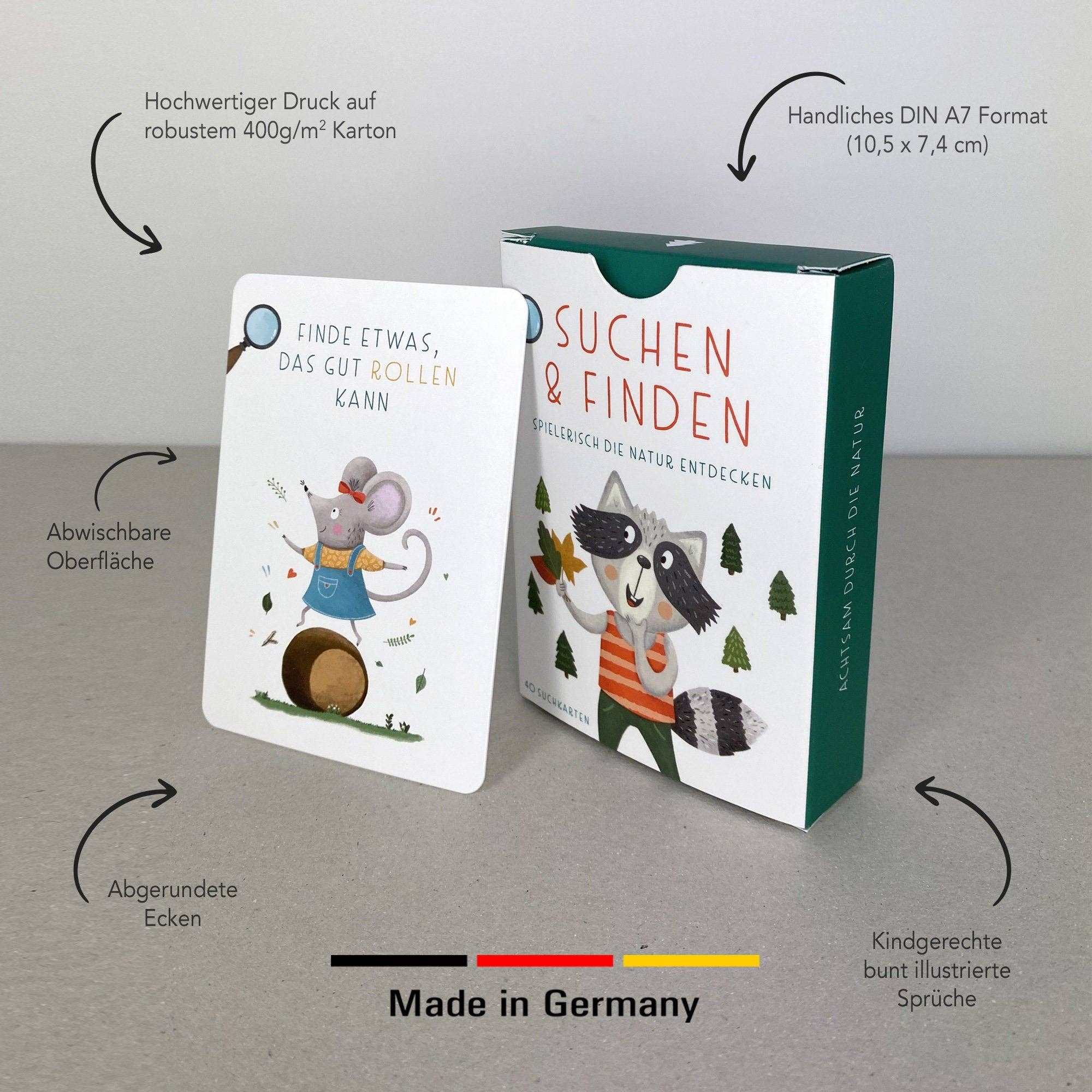 Suchen & Finden – Entdeckerkarten für Kinder Rüsselfuchs - malmichbunt.de