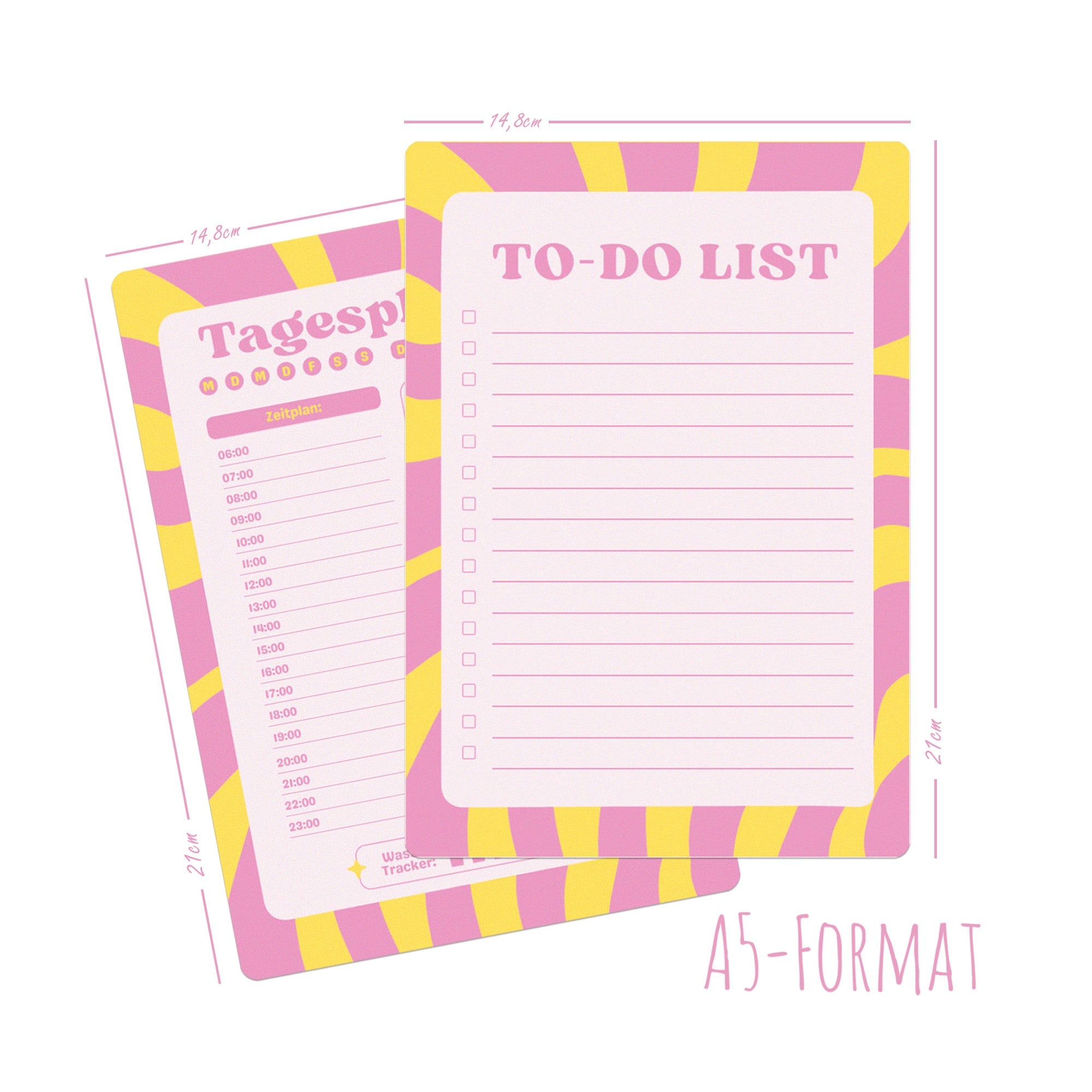 Tagesplaner & To - Do List - Pink Jeka - malmichbunt.de