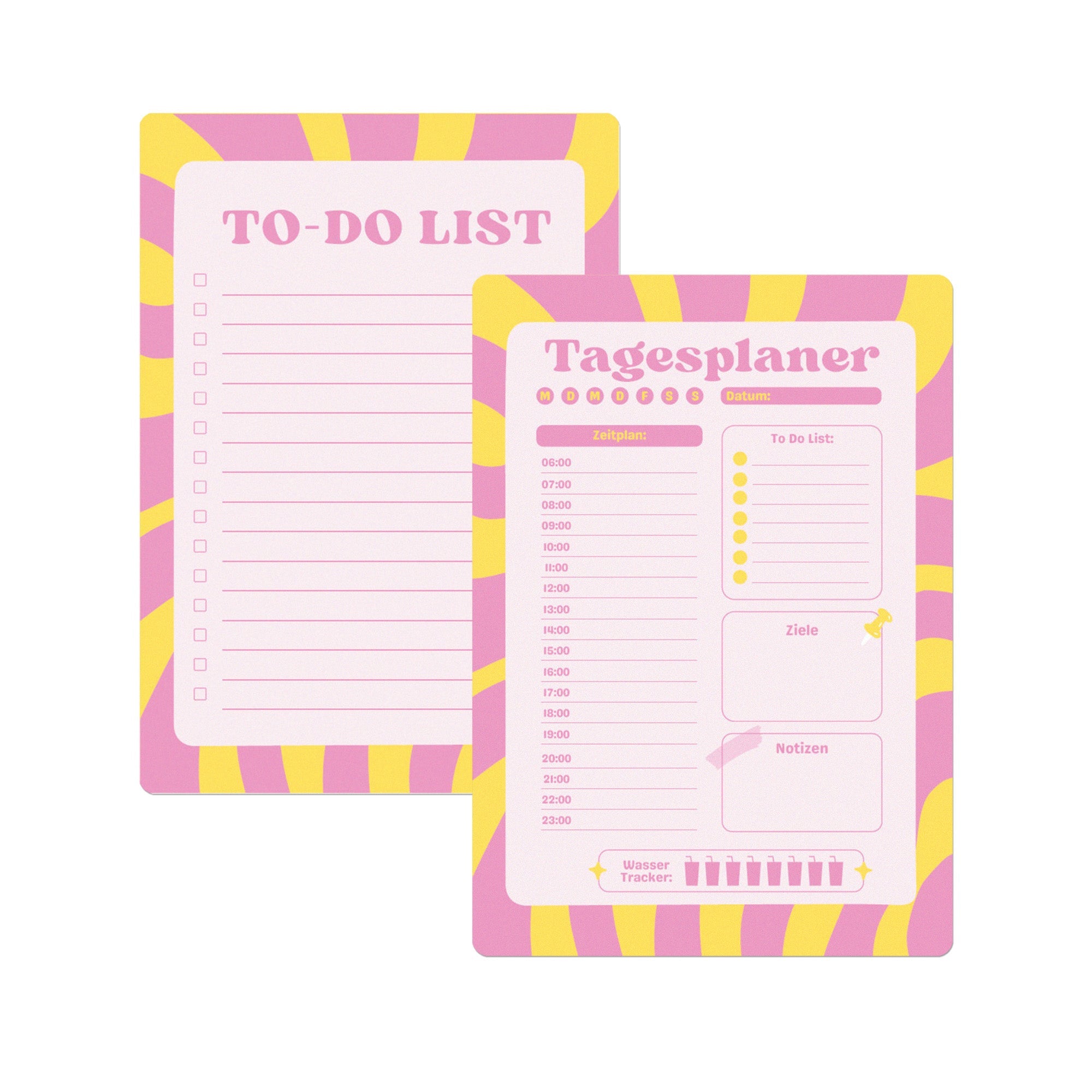 Tagesplaner & To - Do List - Pink Jeka - malmichbunt.de