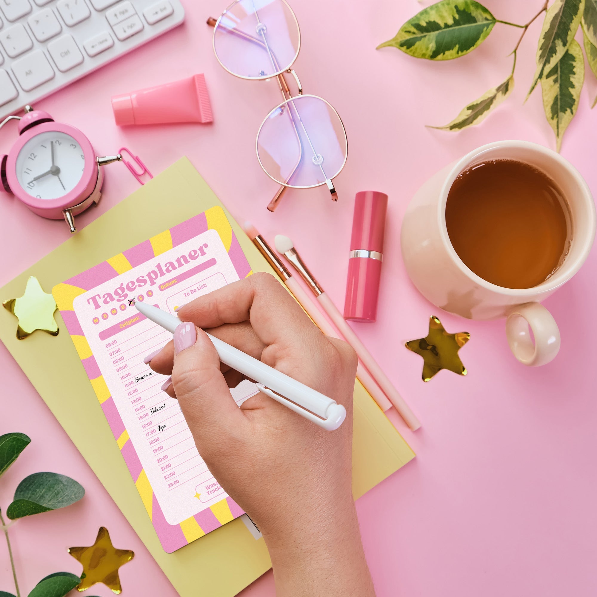 Tagesplaner & To - Do List - Pink Jeka - malmichbunt.de