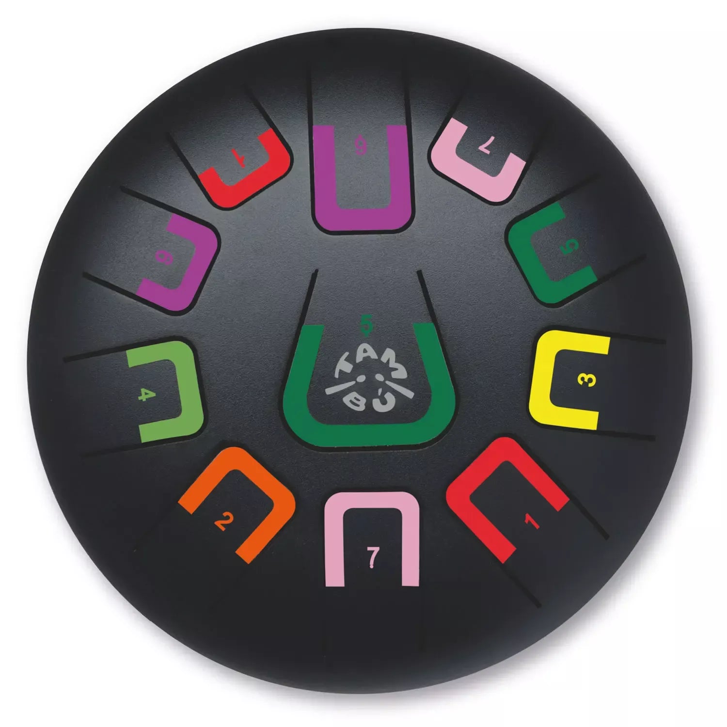 Zungentrommel - Tambú 8"/20 cm - matt black (black nature)