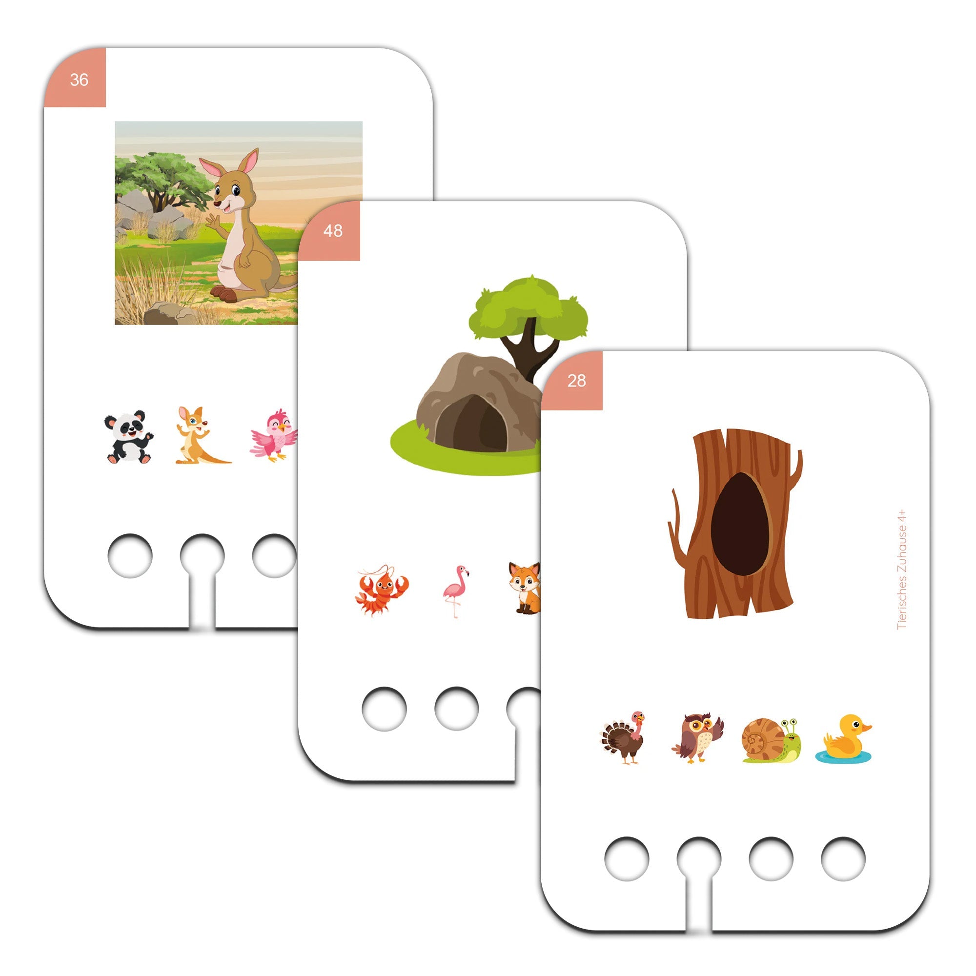 Tierisches Zuhause - Übungen für den Lochkasten Lernspielverlag - malmichbunt.de