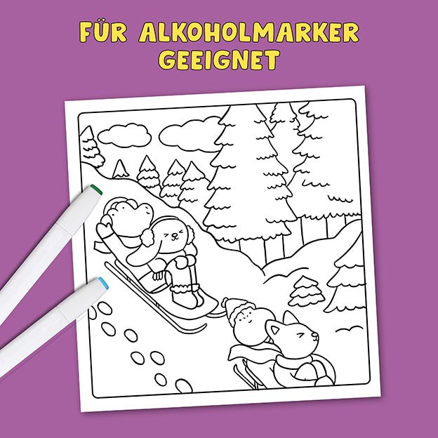 Topp Verlag - Malbuch "Cute Christmas" TOPP Verlag - malmichbunt.de