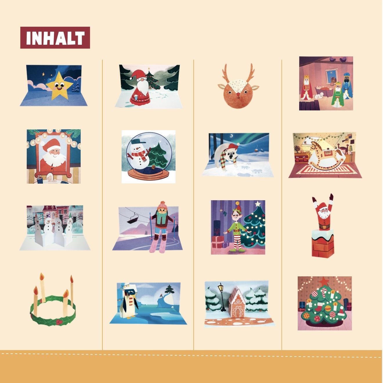 Verbastelblock für kreative Kids - Frohe Weihnachten