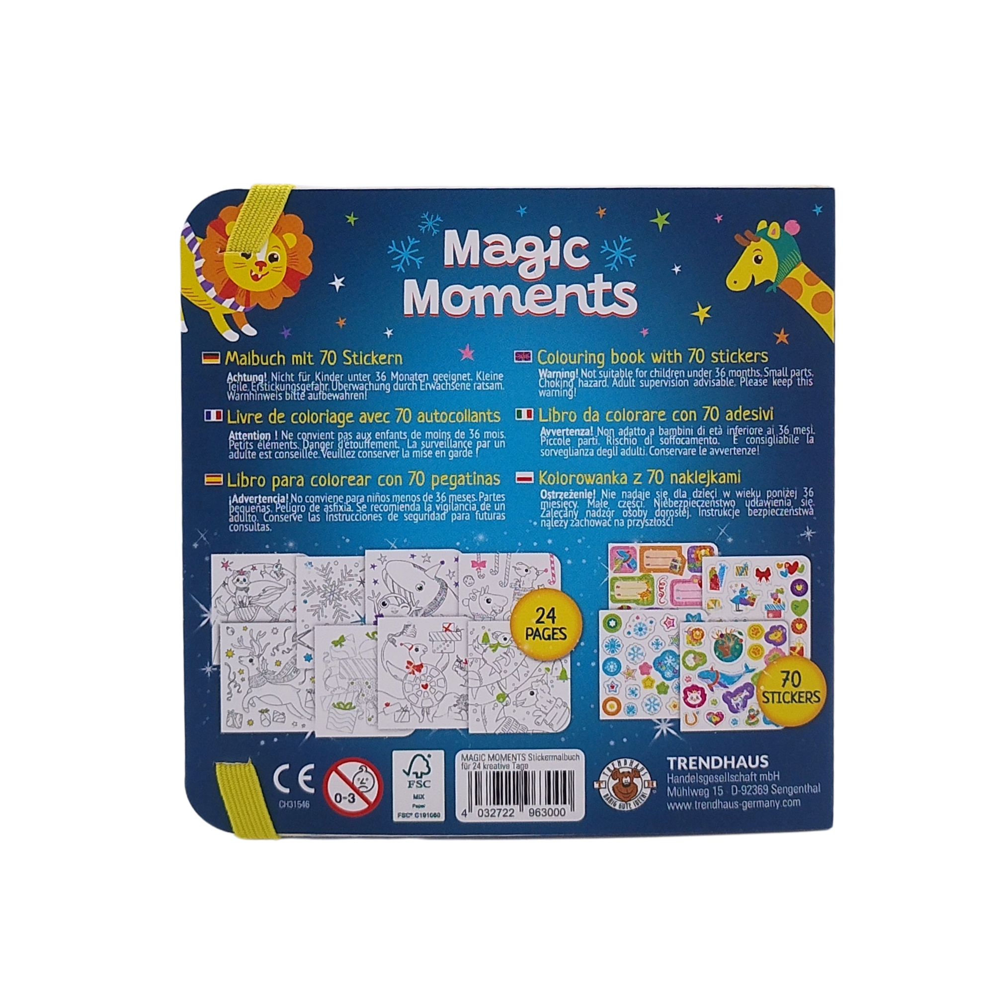Magic Moments - Sticker Glitzer - Malbuch