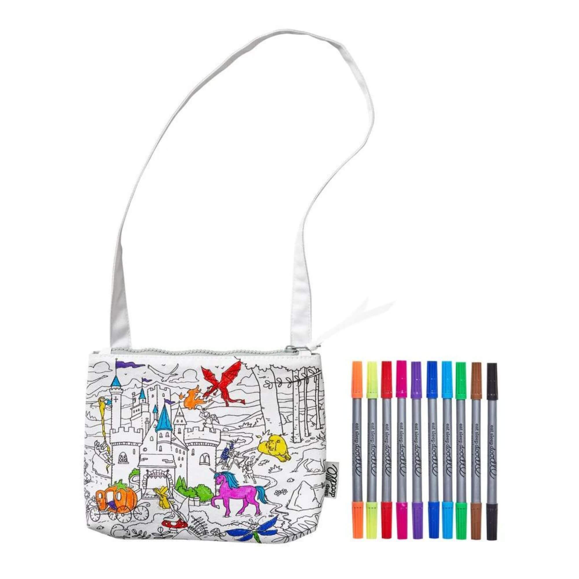 Umhängetasche zum Ausmalen Märchen EatSleepDoddle - malmichbunt.de