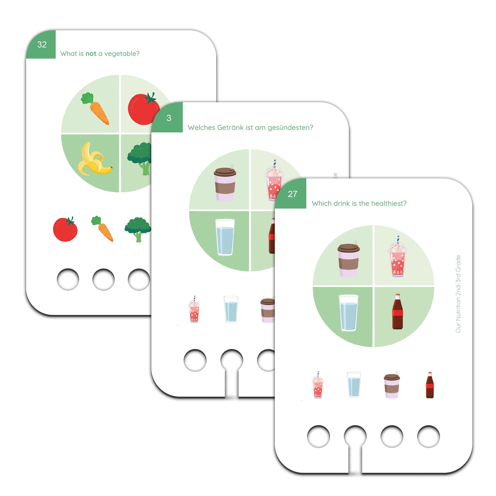 Unsere Ernährung: 2. - 3. Klasse - Übungen für den Lochkasten Lernspielverlag - malmichbunt.de