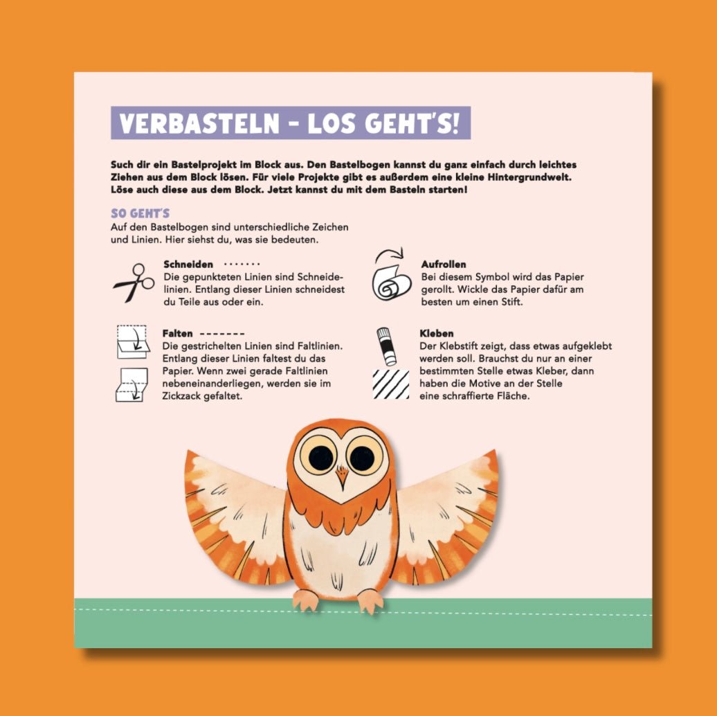 Verbastelblock für kreative Kids - kunterbunter Spaß TOPP Verlag - malmichbunt.de