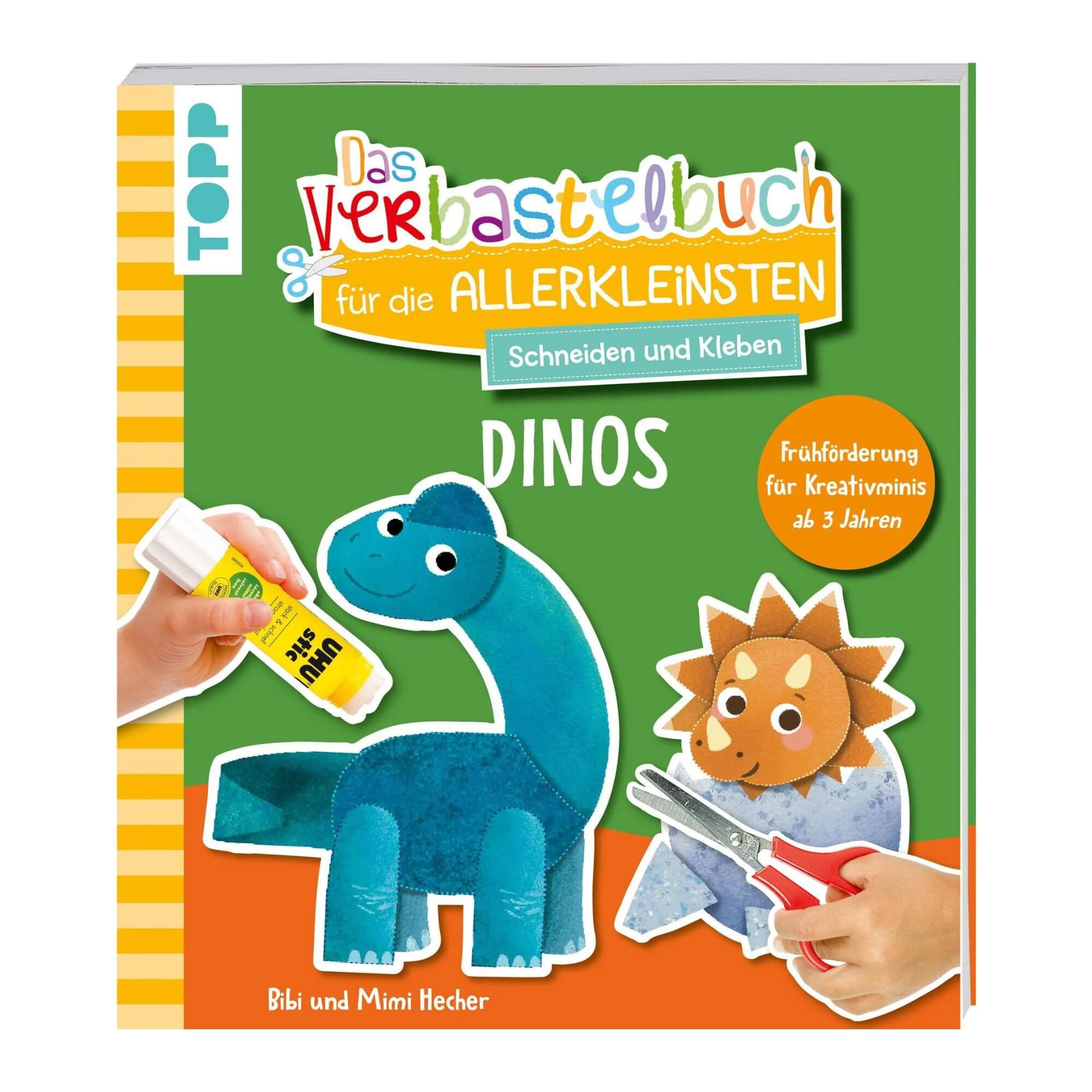 Verbastelbuch für die Allerkleinsten: Dinos TOPP Verlag - malmichbunt.de