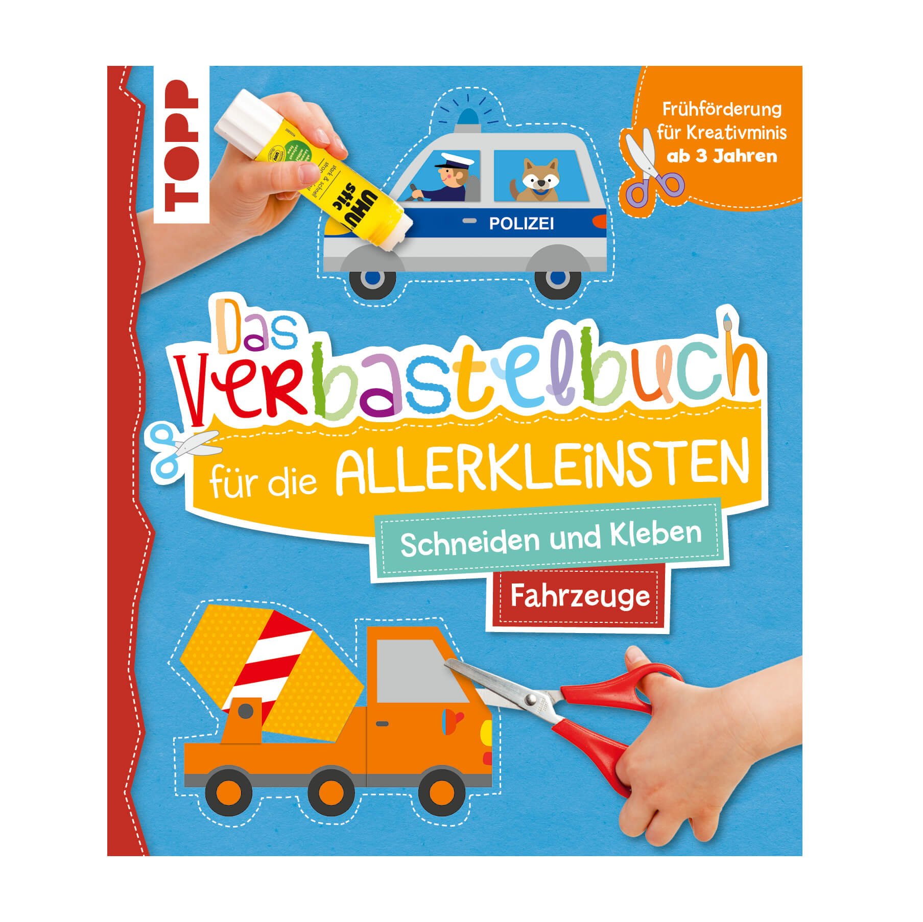 Verbastelbuch für die Allerkleinsten: Fahrzeuge TOPP Verlag - malmichbunt.de