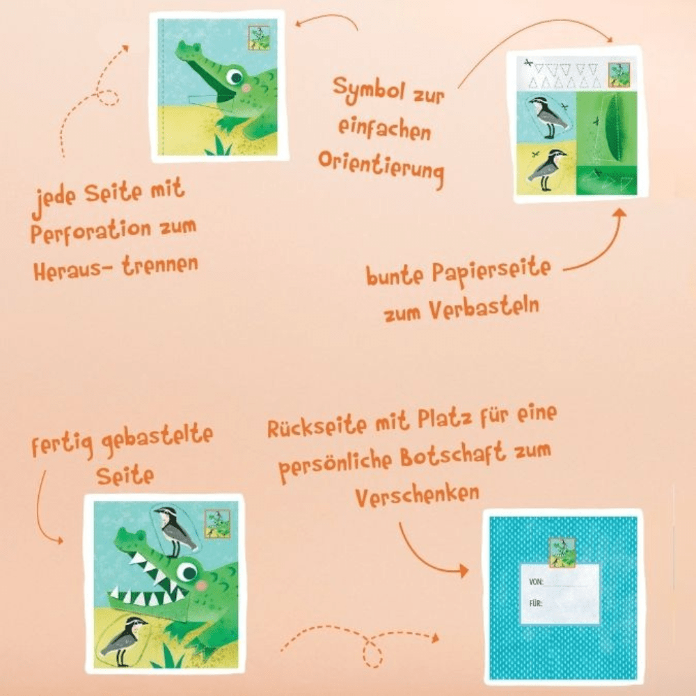 Verbastelbuch für die Allerkleinsten: im Zoo TOPP Verlag - malmichbunt.de