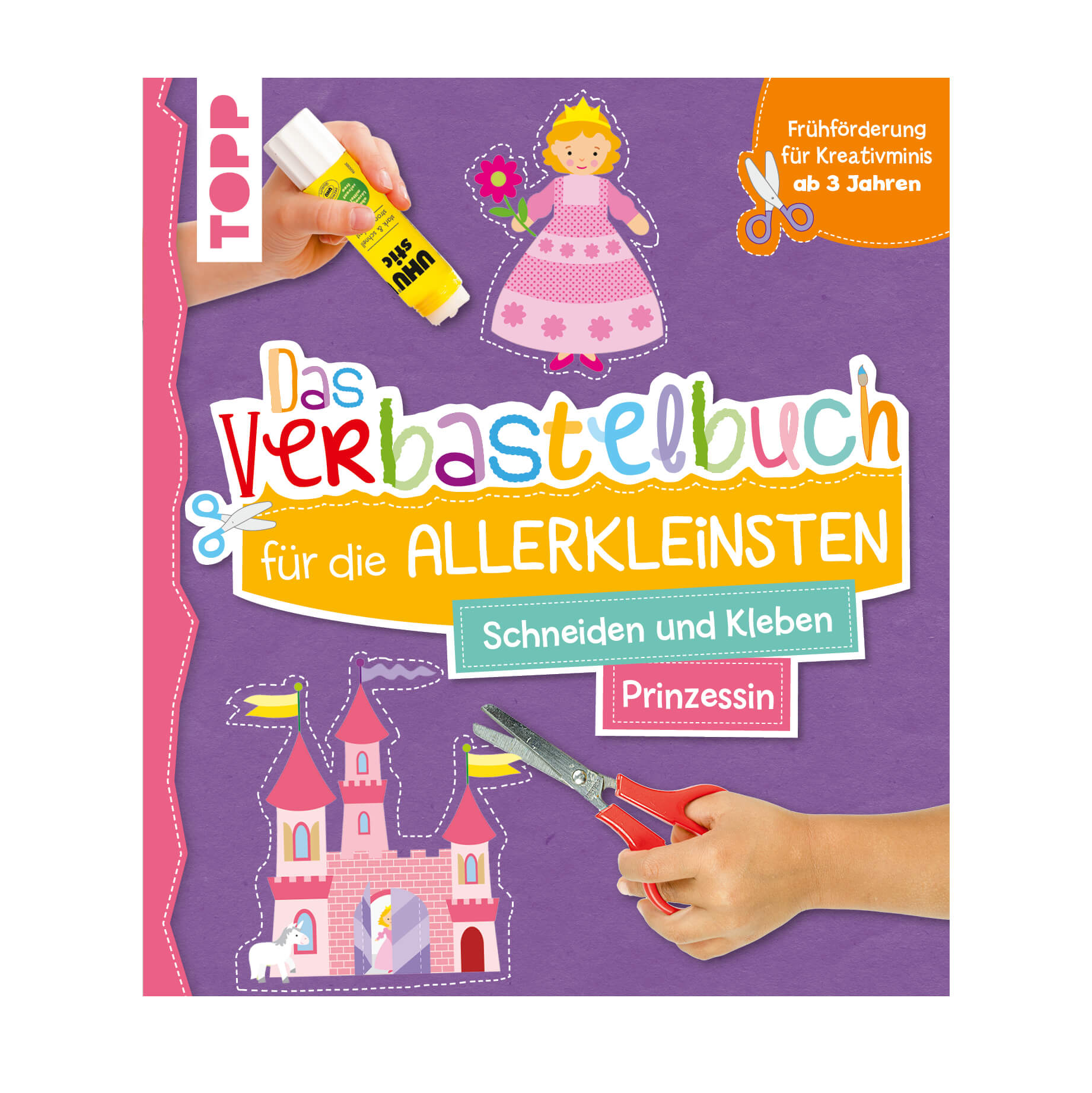 Verbastelbuch für die Allerkleinsten: Prinzessin TOPP Verlag - malmichbunt.de