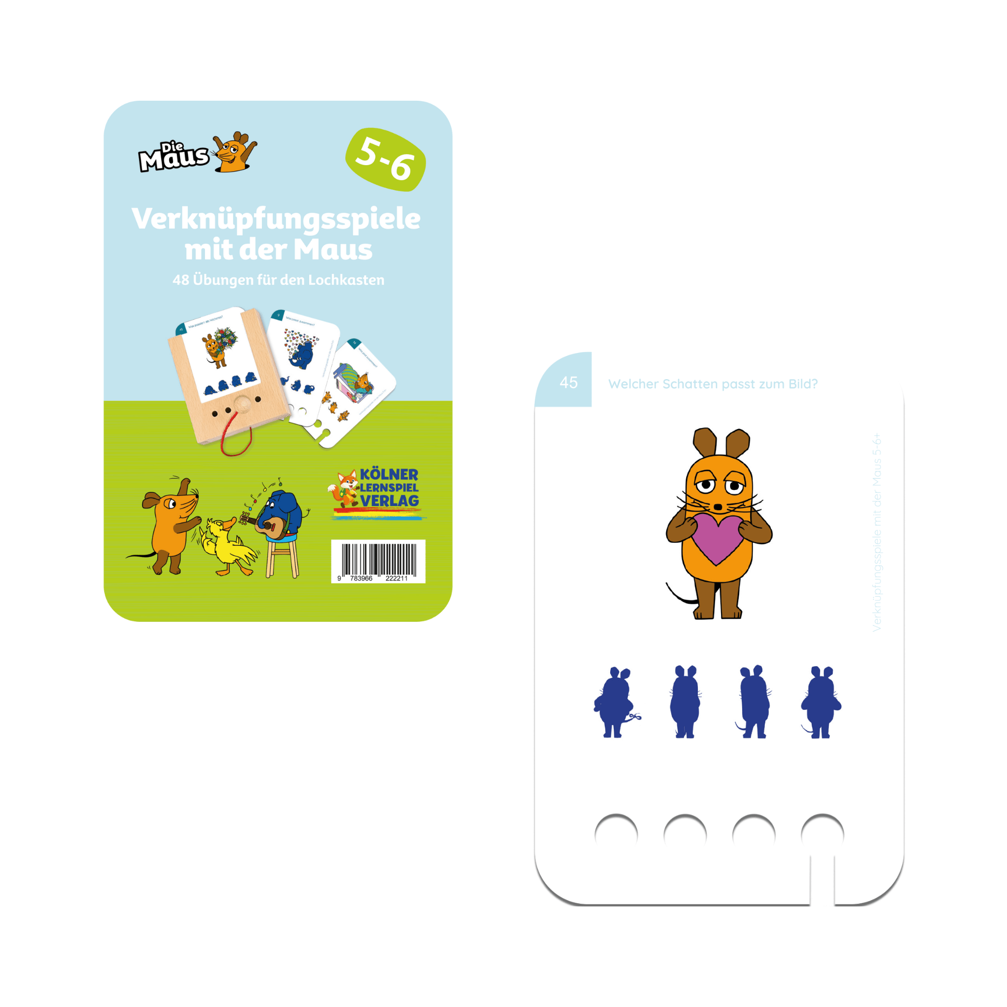 Verknüpfungsspiele mit der Maus 5 - 6+ - Übungen für den Lochkasten Lernspielverlag - malmichbunt.de