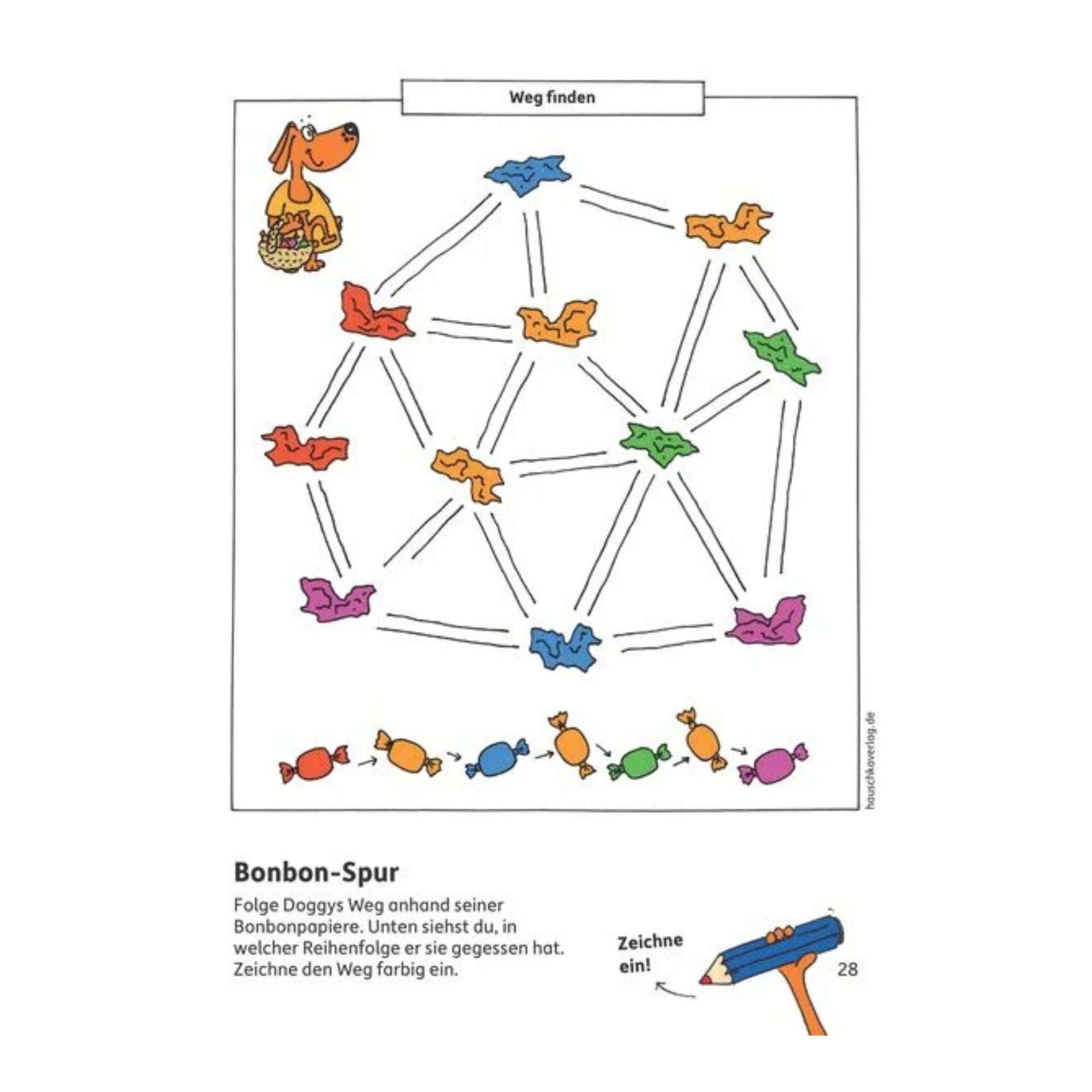 Vorschulblock – Logisches Denken, rätseln und knobeln ab 5 Jahre - Nr. 624 Hauschka Verlag - malmichbunt.de