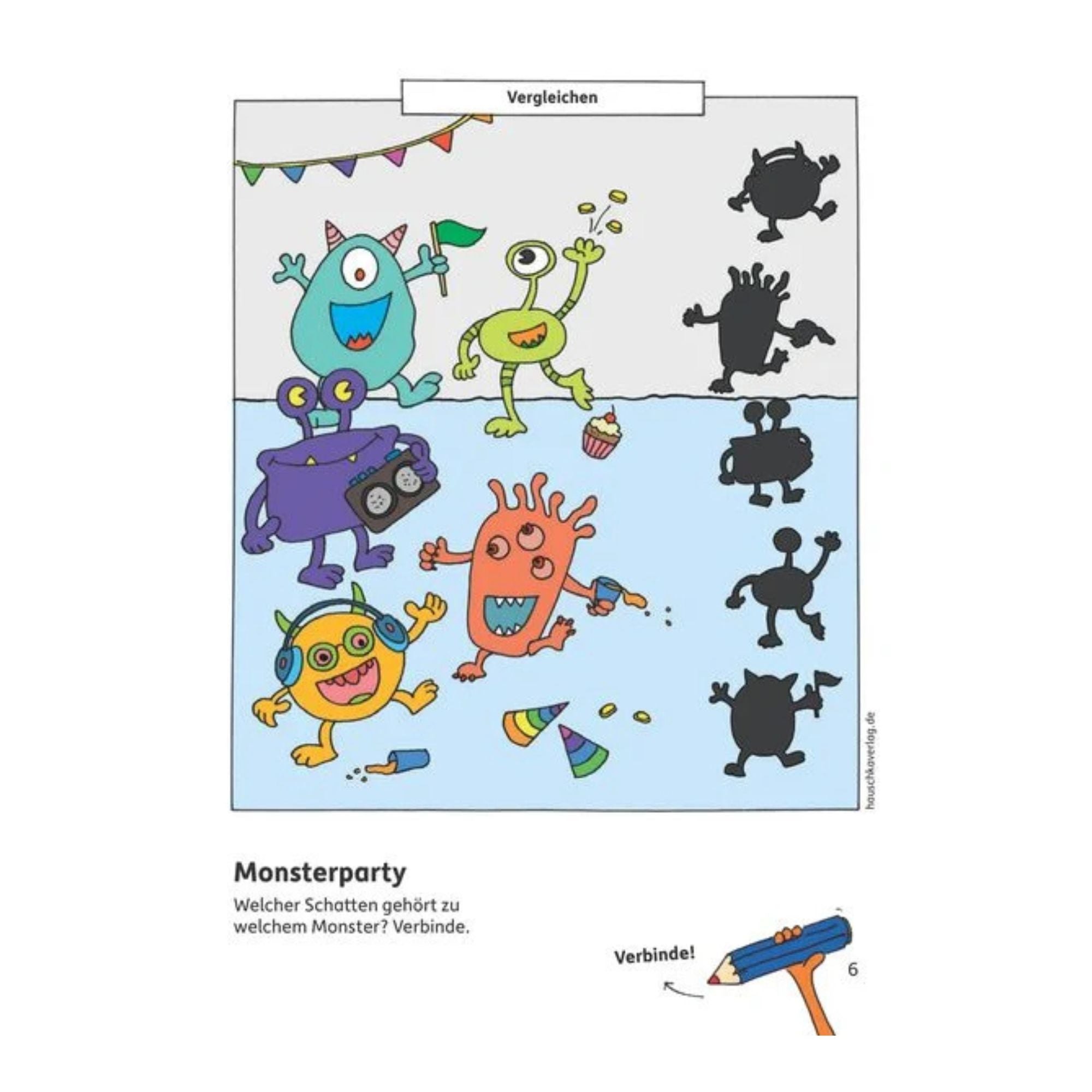 Vorschulblock – Logisches Denken, rätseln und knobeln ab 5 Jahre - Nr. 624 Hauschka Verlag - malmichbunt.de