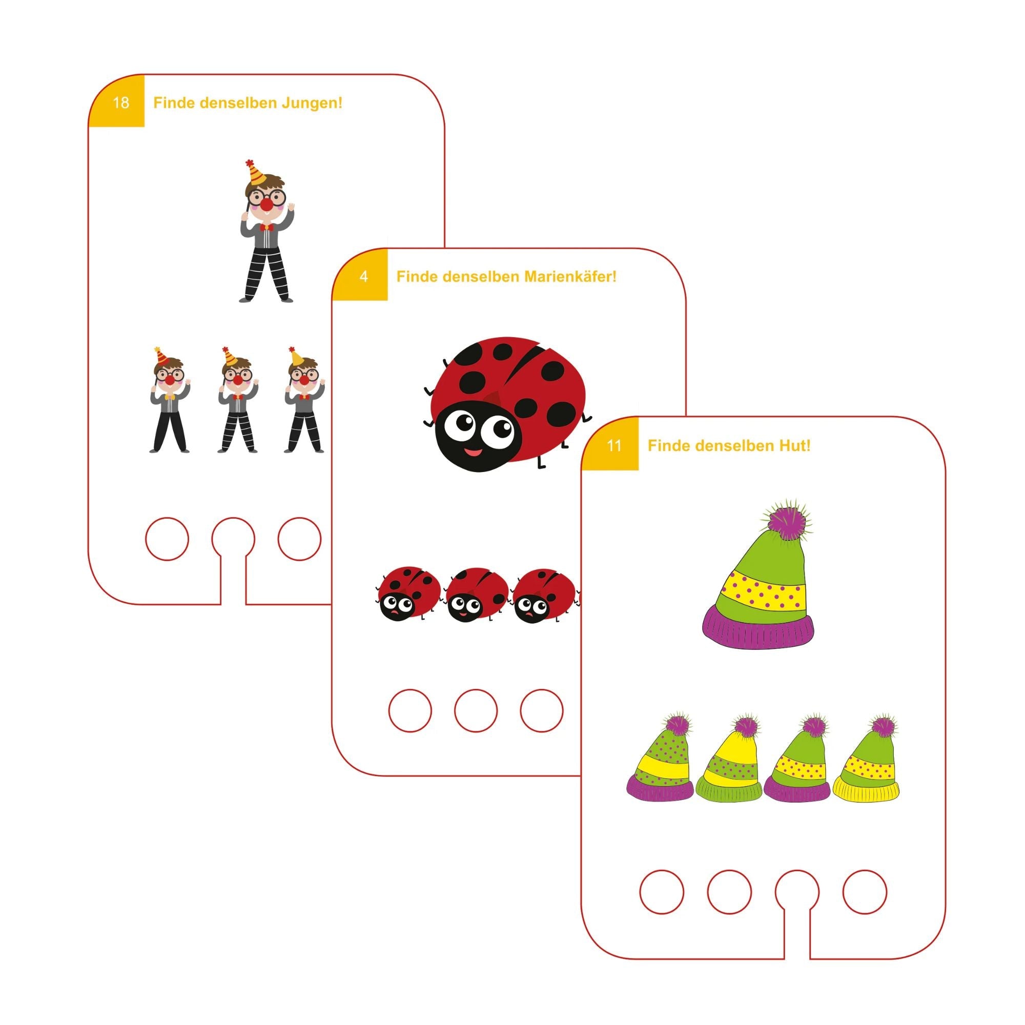 Wahrnehmungsspiele (ab 4 Jahren) - Übungen für den Lochkasten Lernspielverlag - malmichbunt.de