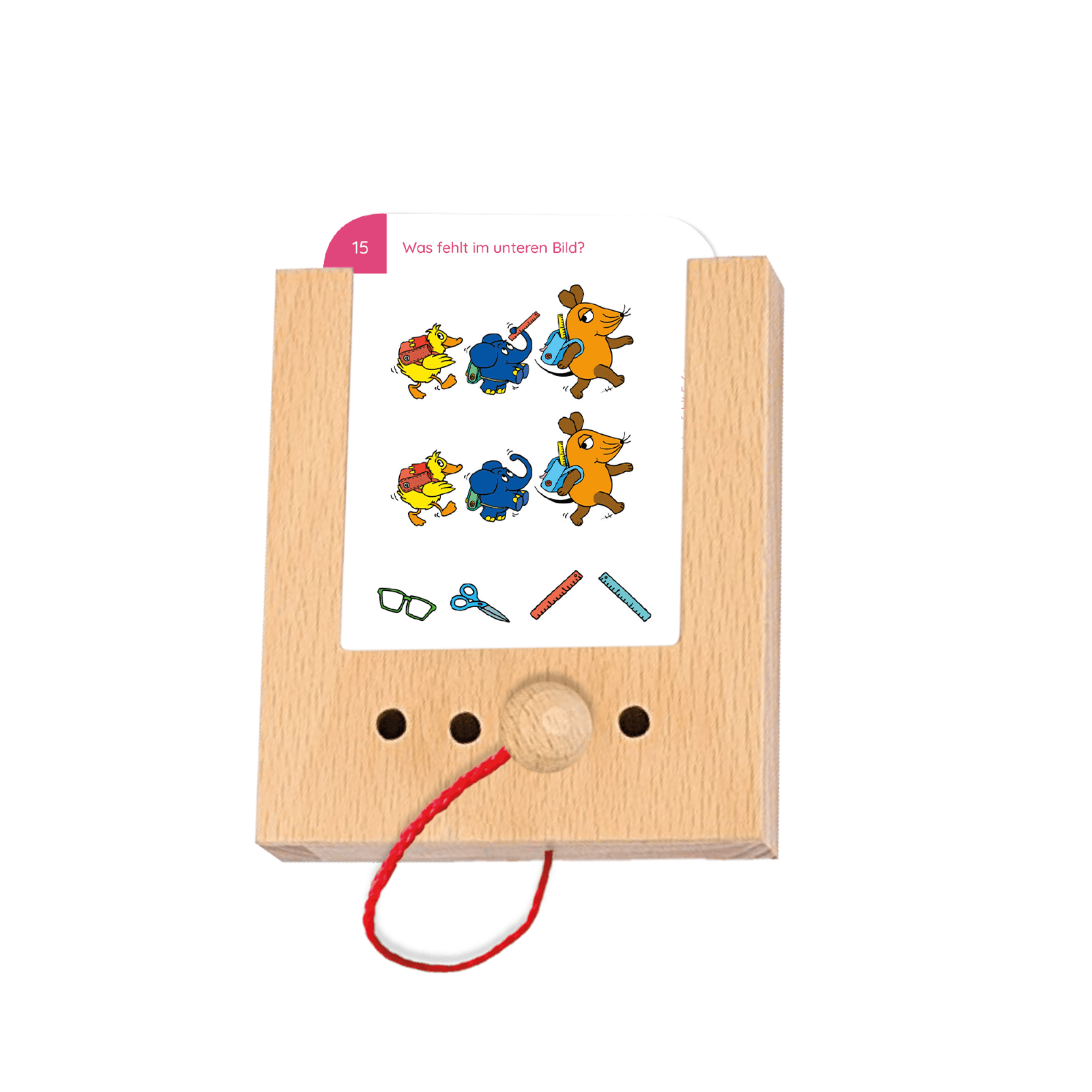Was fehlt? mit der Maus 5 - 6+ - Übungen für den Lochkasten Lernspielverlag - malmichbunt.de