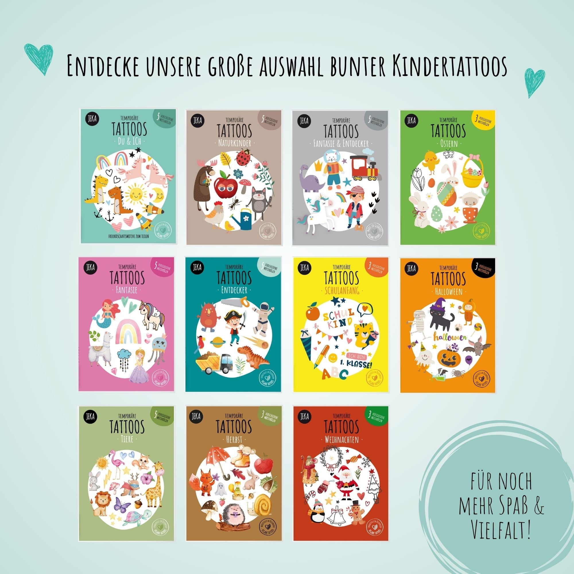 Weihnachten Kindertattoos Jeka - malmichbunt.de