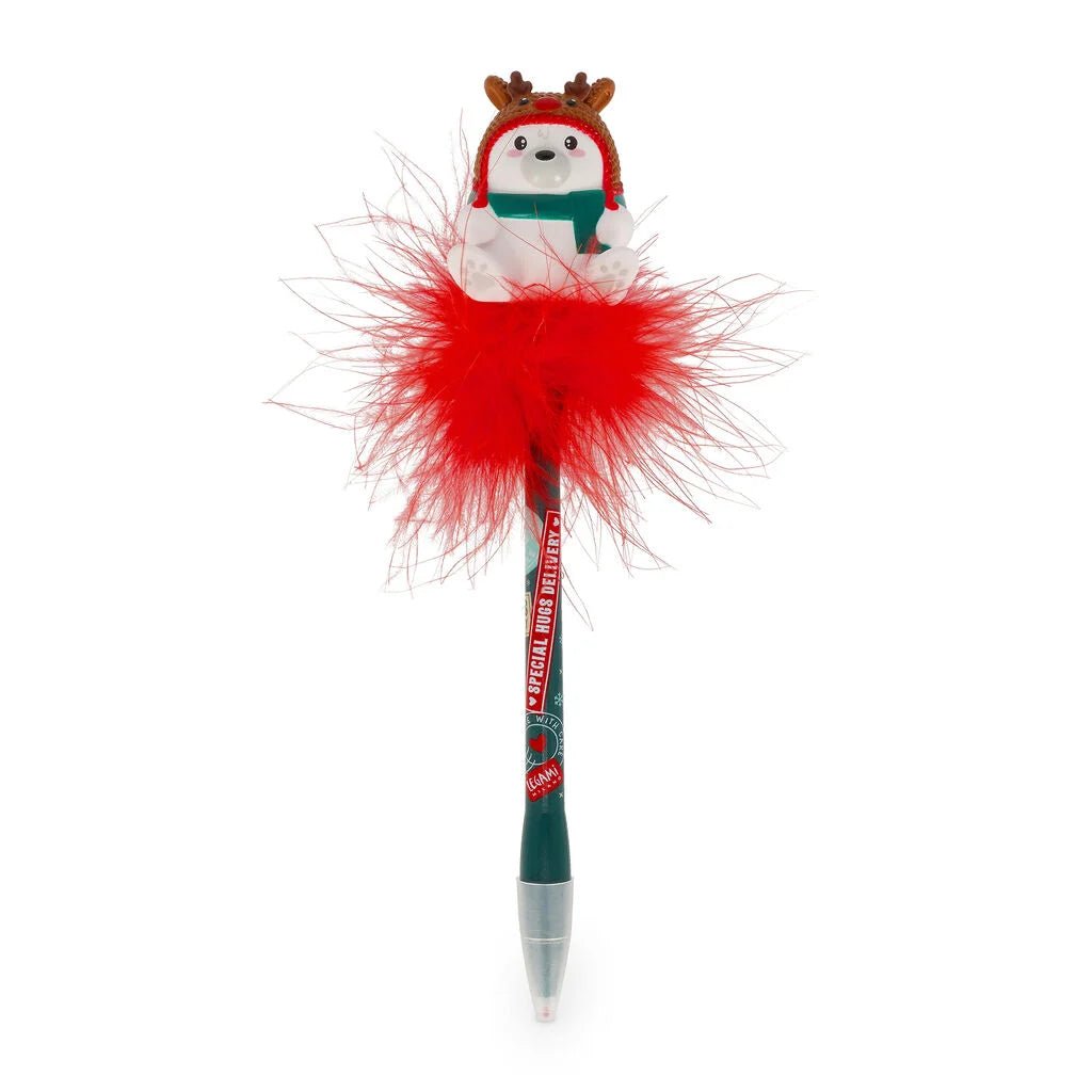 Weihnachtlicher Gelstift mit Leuchtendem Polar Bear Reindeer - Writing is Magic Legami - malmichbunt.de