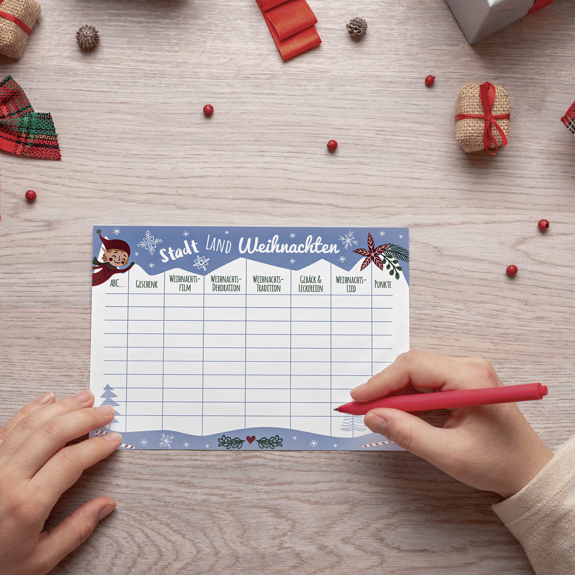 Weihnachtsspiele - Set Elf Jeka - malmichbunt.de