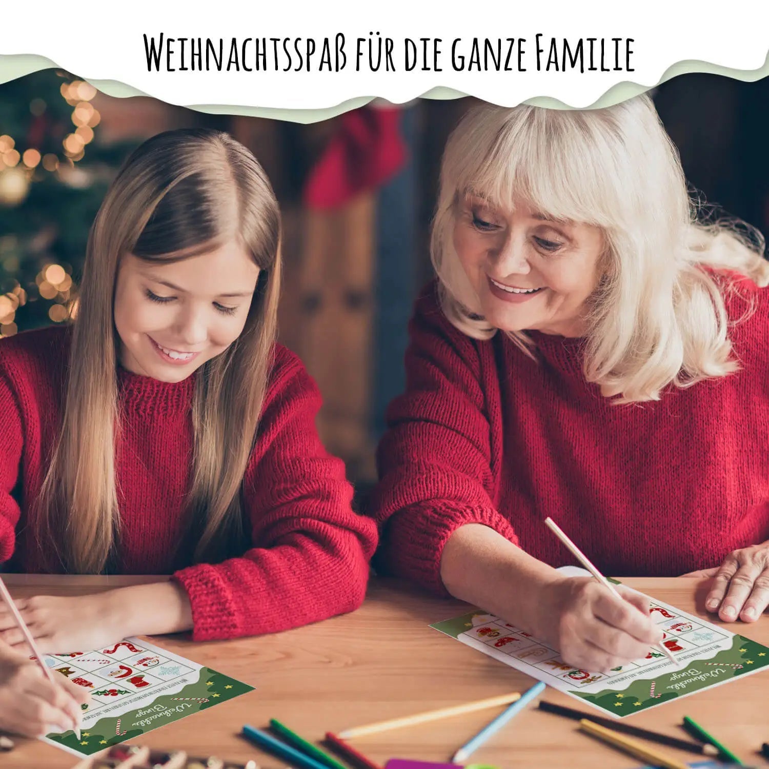 Weihnachtsspiele - Set Tannengrün Jeka - malmichbunt.de