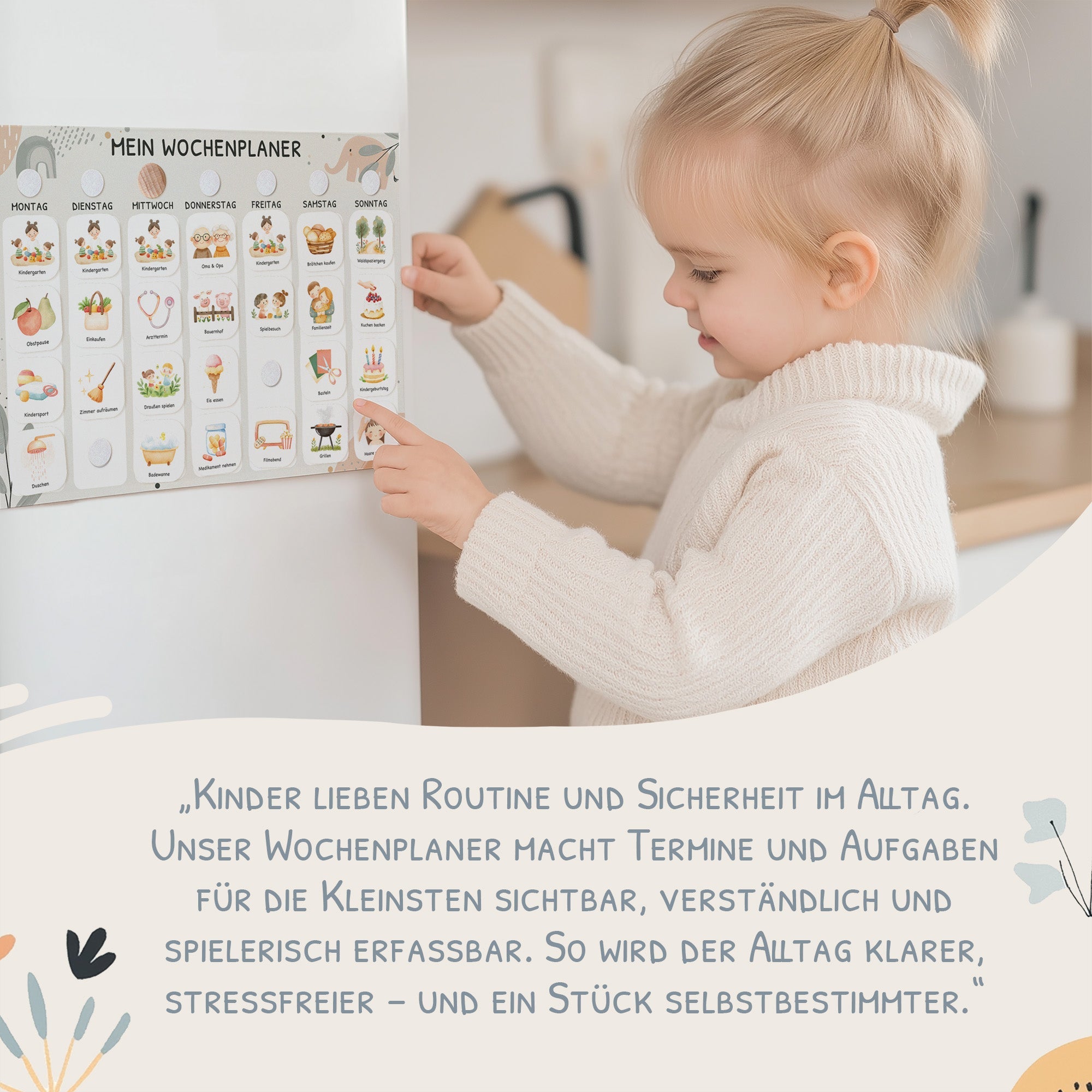 Wochenplaner Kinder - Motiv Little Elephant Jeka - malmichbunt.de