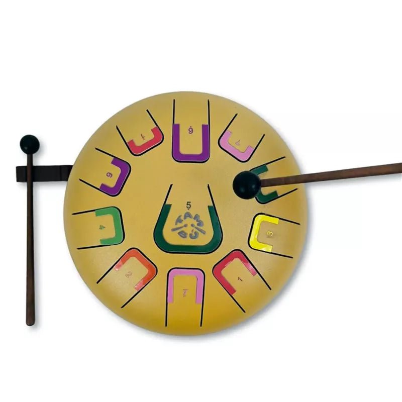 Zungentrommel Tambu Steel Drum - Golden Stars (Matt Gold) JuegaConmigo - malmichbunt.de