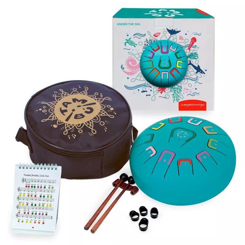 Zungentrommel Tambu Steel Drum - Under the sea (Matt Turquoise) JuegaConmigo - malmichbunt.de