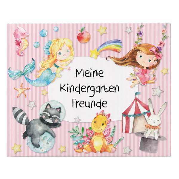 Freundebuch Kindergarten - Rosa