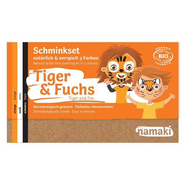 BIO Kinderschminke "Tiger und Fuchs"