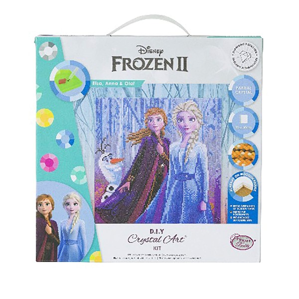 Crystal Art Kit "Elsa, Anna & Olaf"