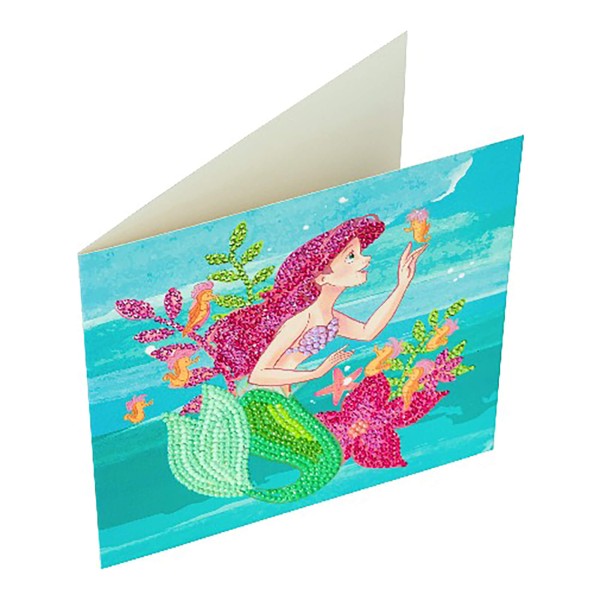 Crystal Art Karte "Little Mermaid"