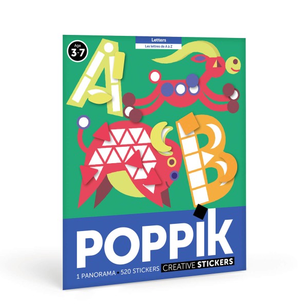 Poppik Stickerposter - Motiv ABC (3-7 Jahre)