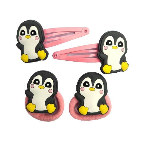 Set Haarspange Pinguin