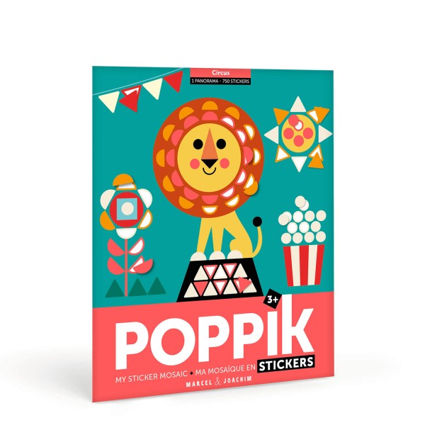 Poppik Stickerposter - Motiv Zirkus (3-7 Jahre)