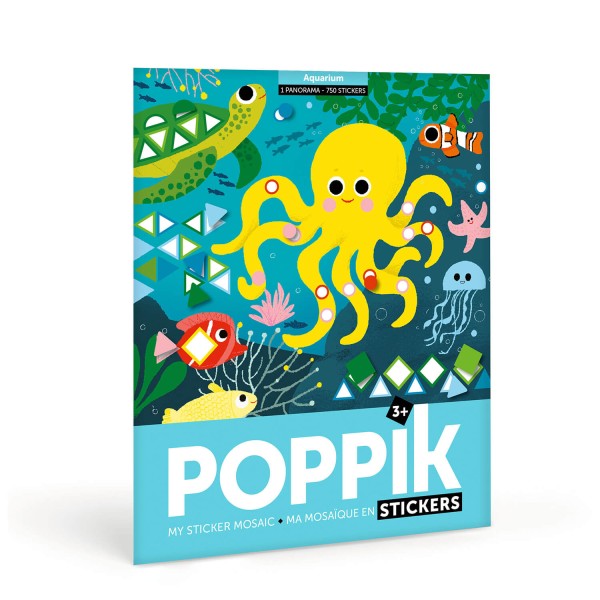 Poppik Stickerposter - Motiv Aquarium (3-7 Jahre)